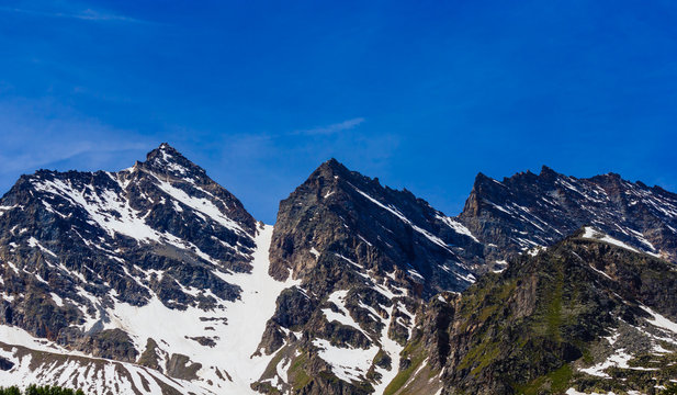 a wonderfull view of the Three Levanne,are the most famous  mountains in the National Park of Great Paradise,in Piedmont,Italy