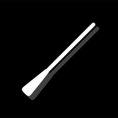 Paddle icon flat