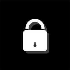 Lock icon flat