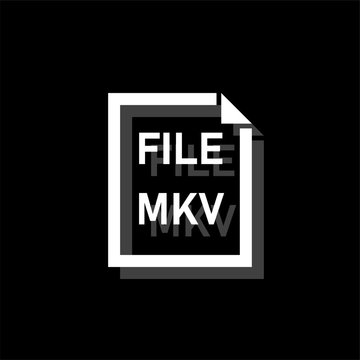 MKV File icon flat