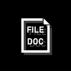 DOC File icon flat