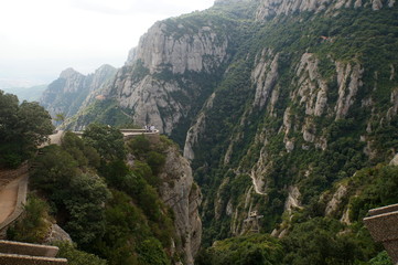 Naklejka premium view of mountains