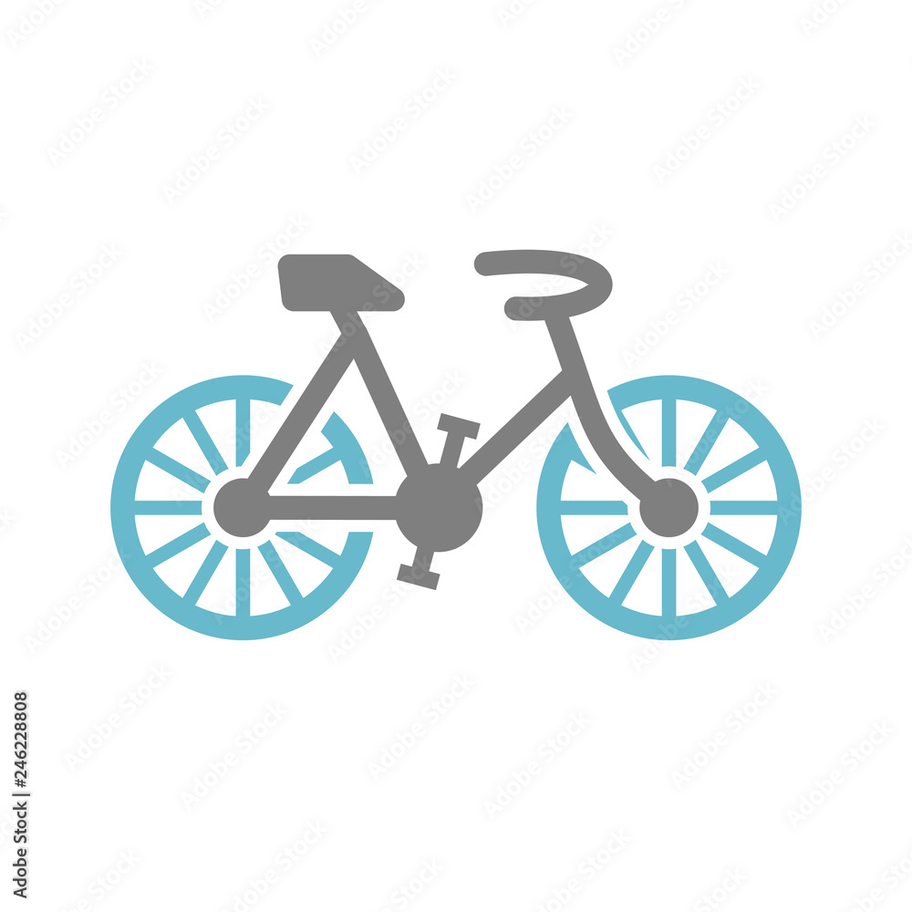 Poster bicycle icon on white background for graphic and web design, modern simple vector sign. internet con
