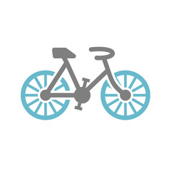 Fototapeta premium Bicycle icon on white background for graphic and web design, Modern simple vector sign. Internet concept. Trendy symbol for website design web button or mobile app