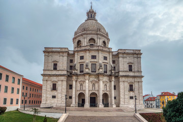 Fototapeta na wymiar View of The National Pantheon or Church of Santa Engracia, Portugal