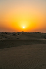 Fototapeta na wymiar Dubai desert trip 2019, sand and dunes
