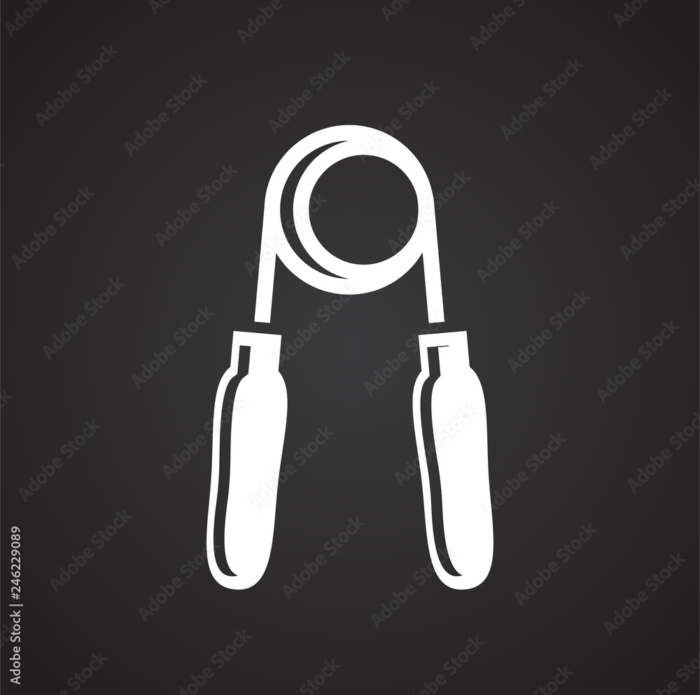 Poster expander icon on black background for graphic and web design, modern simple vector sign. internet co