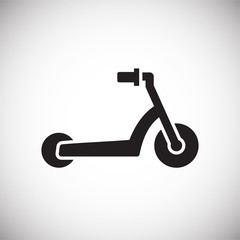 Scooter icon on white background for graphic and web design, Modern simple vector sign. Internet concept. Trendy symbol for website design web button or mobile app