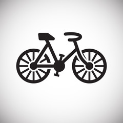 Bicycle icon on white background for graphic and web design, Modern simple vector sign. Internet concept. Trendy symbol for website design web button or mobile app