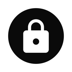 Locked padlock vector icon