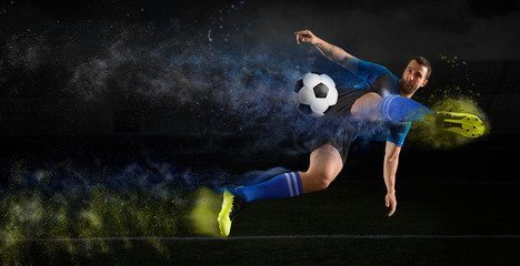 Naklejka premium Football player in action