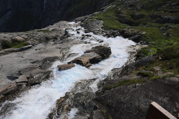 Mountain spring in Norwegian national park