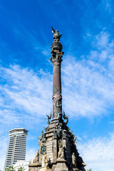 The Columbus Monument (Mirador a Colom) sculpted by Rafael Atche as a monument to Sir Christopher Columbus in 1888.