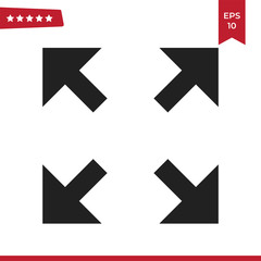 Full Screen icon vector