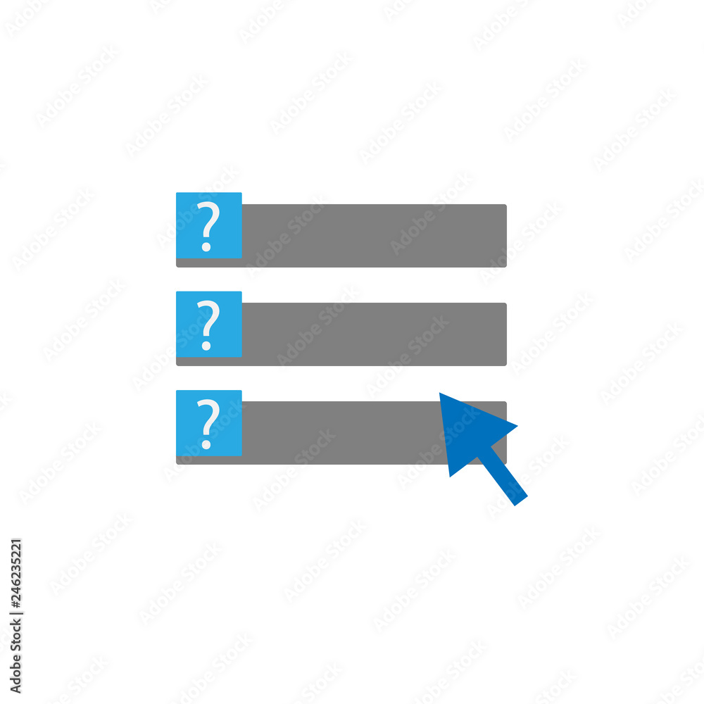 Poster exam and questions icon. element of education icon for mobile concept and web apps. detailed exam an