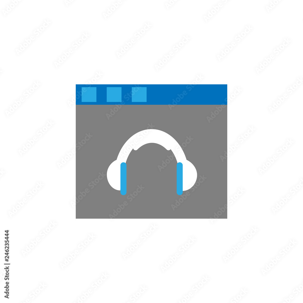 Poster web site and online education icon. element of education icon for mobile concept and web apps. detai