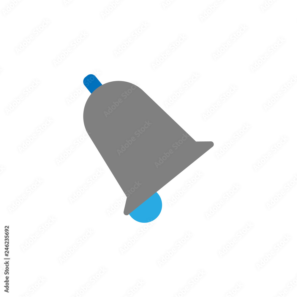 Poster bell and ring icon. element of education icon for mobile concept and web apps. detailed bell and rin