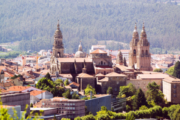 Fototapeta premium Santiago de Compostela in Galicia, Spain