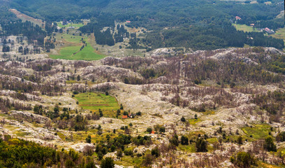 Obraz premium Mountain landscape in National park Lovcen, Montenegro