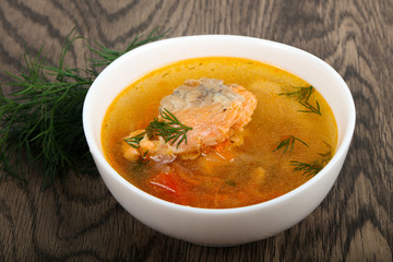 Salmon soup