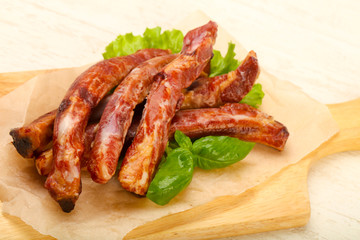 Smoked pork ribs