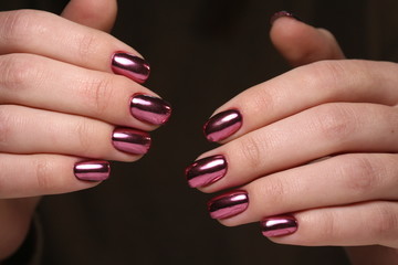 glamorous manicure design