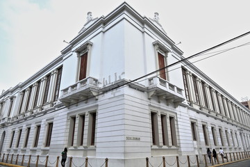 Bureau of the Treasury building-ancient Ayuntamiento or City Council. Intramuros-Manila-Philippines-0967