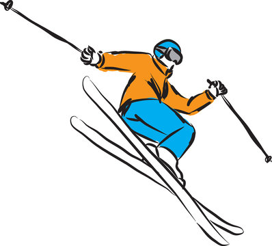 ski jumping 4 illustration