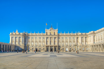 Royal Palace called Palazio Real in Madrid, Spain.