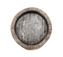 Old barrel of brandy background
