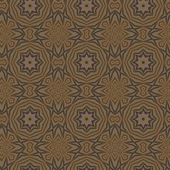 Seamless color pattern from a variety of geometric shapes.