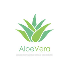 Aloe vera vector logo