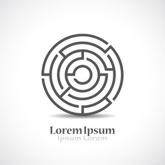 Labyrinth line icon