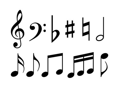 Music note symbols