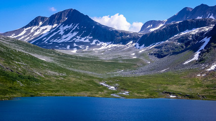 Fototapeta na wymiar Beautiful Norwegian nature, mountains, gorges