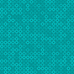Fototapeta na wymiar Abstract seamless pattern of small rings or pixels in light blue colors