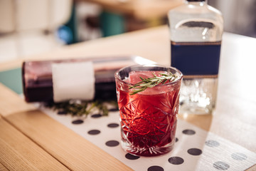 Close up of a tasty alcoholic cocktail