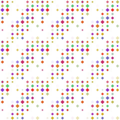 Abstract seamless pattern background with multicolored various rhombuses.
