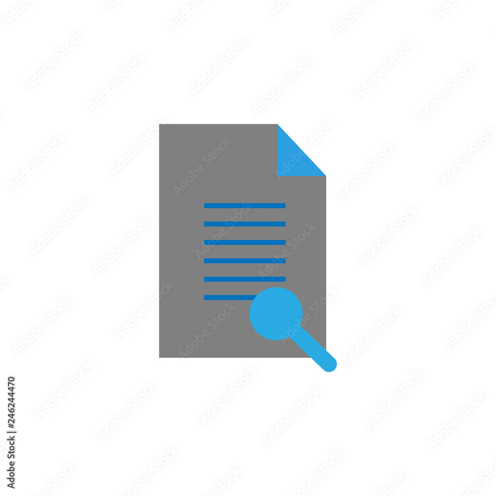 Poster audit and document icon. element of user interface icon for mobile concept and web apps. detailed au