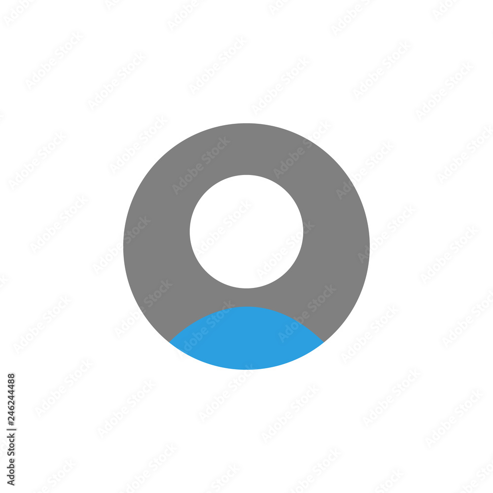 Poster person and profile icon. element of user interface icon for mobile concept and web apps. detailed pe