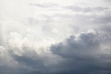 Grey storm clouds