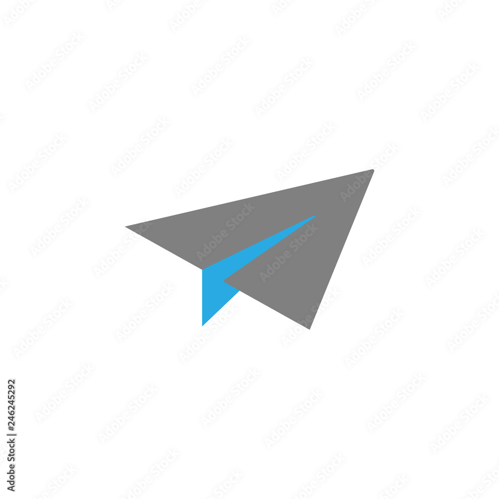 Poster email and paper plane icon. element of user interface icon for mobile concept and web apps. detailed