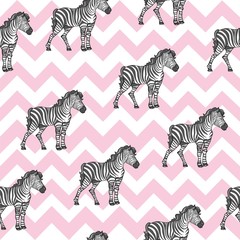 Fototapeta na wymiar zebra pattern, kid safari print