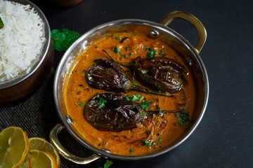 Dahi Baingan / Eggplant Yogurt curry-Popular Odia dish fromIndia