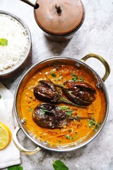 Dahi Baingan / Eggplant Yogurt curry-Popular Odia dish fromIndia