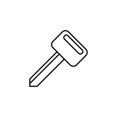 key, car outline icon. Can be used for web, logo, mobile app, UI, UX