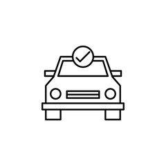 car, check, maintenance outline icon. Can be used for web, logo, mobile app, UI, UX
