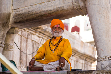 Holy Yogi on Varanasi Street
