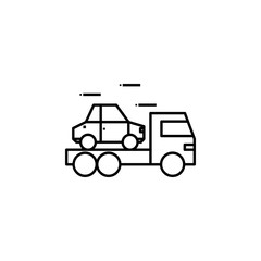 truck, car outline icon. Can be used for web, logo, mobile app, UI, UX