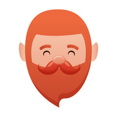 smiling man face bearded